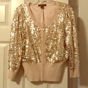 Fabulous WHBM gold sequin jacket
